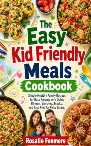 The Easy Kid Friendly Meals Cookbook: Simple Healthy Family Recipes for Busy Parents with Quick Dinners, Lunches, Snacks, and Easy Prep for Picky Eaters.