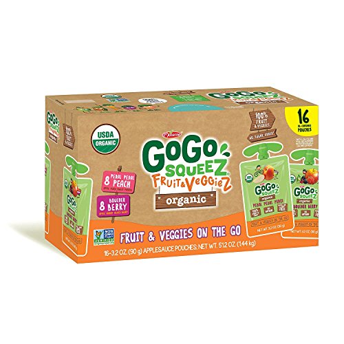GoGo SqueeZ Fruit & Veggiez Organic Variety Pack (16 pk., 3.2 oz. ea.)