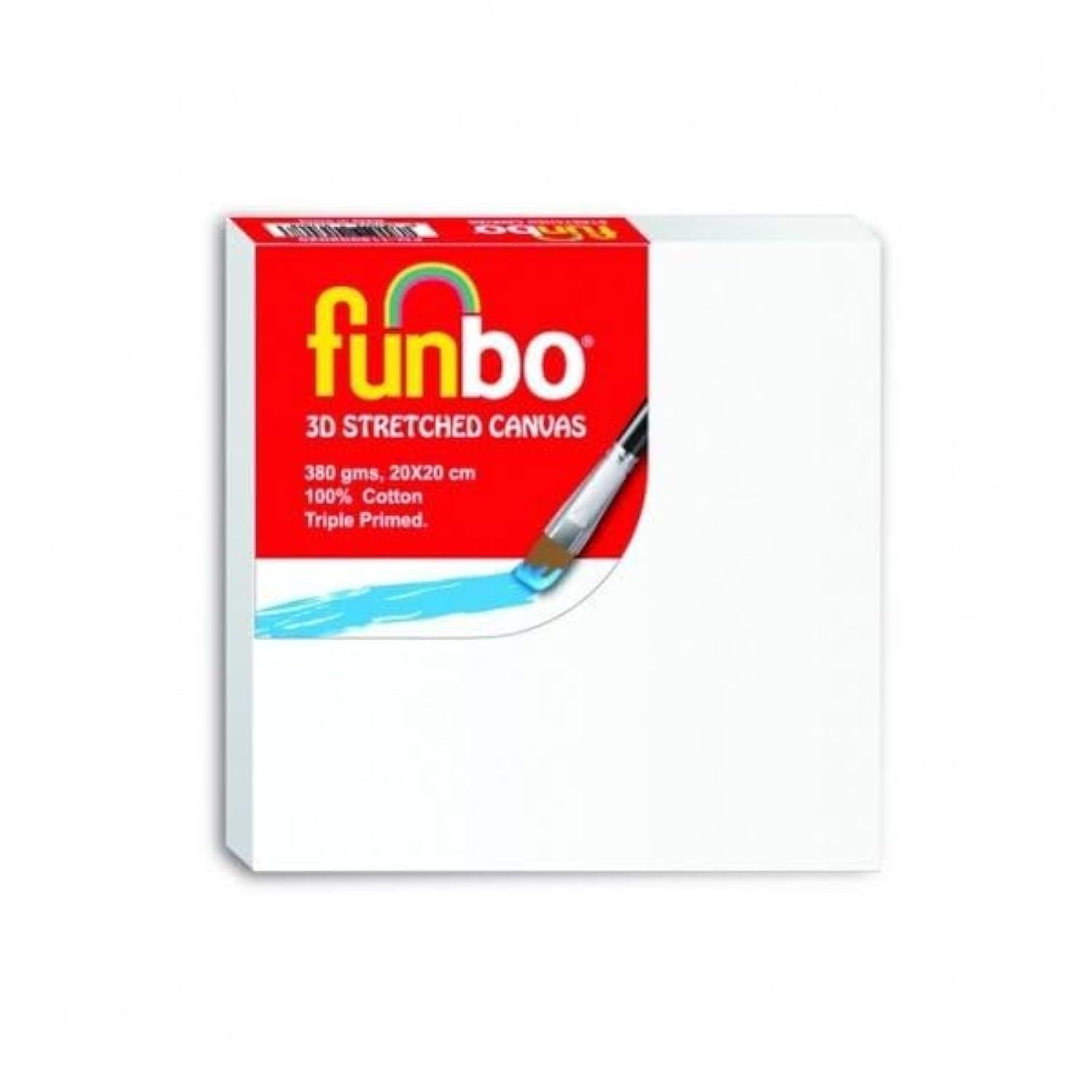 Funbo 380 Gms Stretched Canvas, 20 cm x 20 cm Size