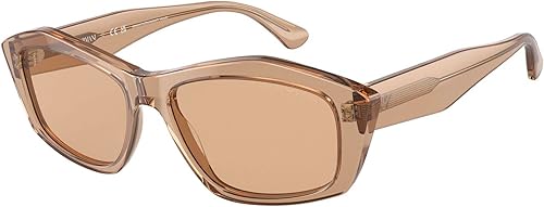 Emporio Armani EA 4187 Transparente Marrón Claro Marrón Claro 5516140 Mujeres Gafas de Sol, Varios colores