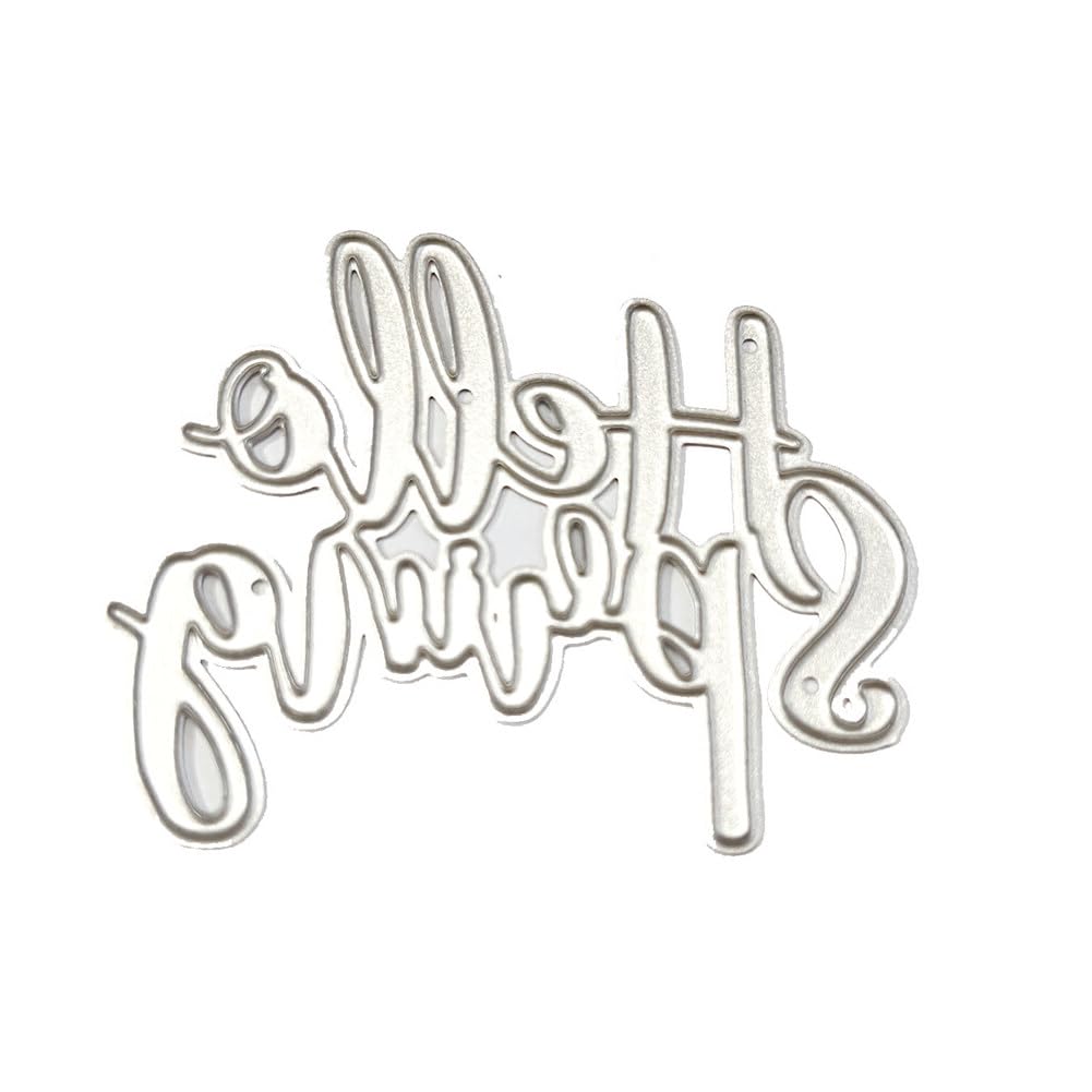 Amazon.com : Hello Spring Words Die Cut for Card Making and Photo 