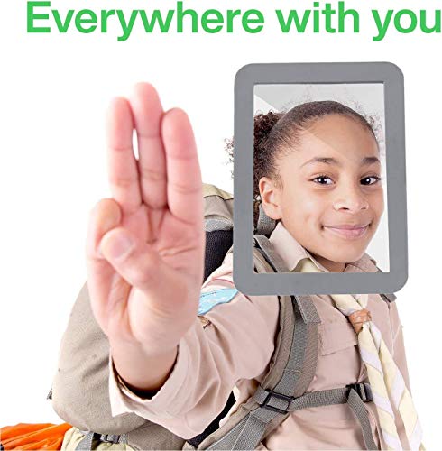 Boxgear Magnetic Locker Mirror - 5" X 7"- For School Locker, Bathroom, Household Refrigerator, Locker Accessory, Workshop Toolbox Or Office Cabinet #TOP2