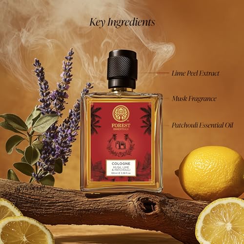 Image of Cologne - Musk, Lime & Patchouli | Long Lasting & Sophisticated scent | With Skin Nourishing Ingredients