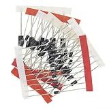 Kit de 100 diodes redresseurs avec 1n4148 1n4007 1n5819 1n5399 1n5408 1n5822 Fr107 Fr207 pour projets de réparation électronique et d'alimentation dans un paquet Do 41