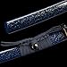ATANAK Handmade Full Tang Katana Sword Real Hand Forged 1095 High Carbon Steel Authentic Japanese Samurai Sword for Martial Arts, Collection & Display - Blue Swan