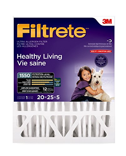 Filtrete 20x25x5 Filtre à fournaise MPR 1550, réduction des allergènes