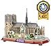 Puzzle 3D per Adulti LED Notre Dame De Paris Architettura Architettura Decorazione Decorazione Modello Building Kit Cathedral Craft Kit Giocattoli, Regalo per Donna E Uomini, 149 Pezzi