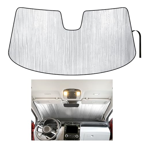 YelloPro Custom Fit Reflective Front Windshield Sunshade for 2022 2023 2024 2025 Hyundai Tucson, Hybrid, SUV, Sun Protection UV Reflector Accessories [Made in USA]