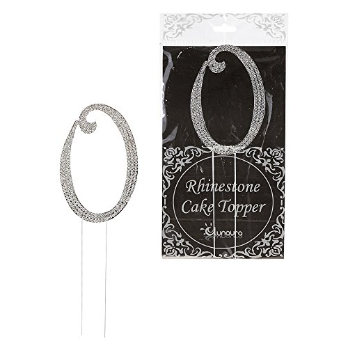 Lunaura - Sparkling Rhinestone Number Cake Topper - 0