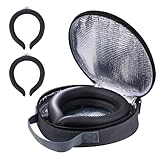 2Pcs.Neck Cooler Ice Ring with Insulated Bag. Wearable Body Cooling Tube for Hot Weather, Gel Ice Collar for in/Outdoor Workers, Sports. Reusable Cool Wraps, (Black*2)