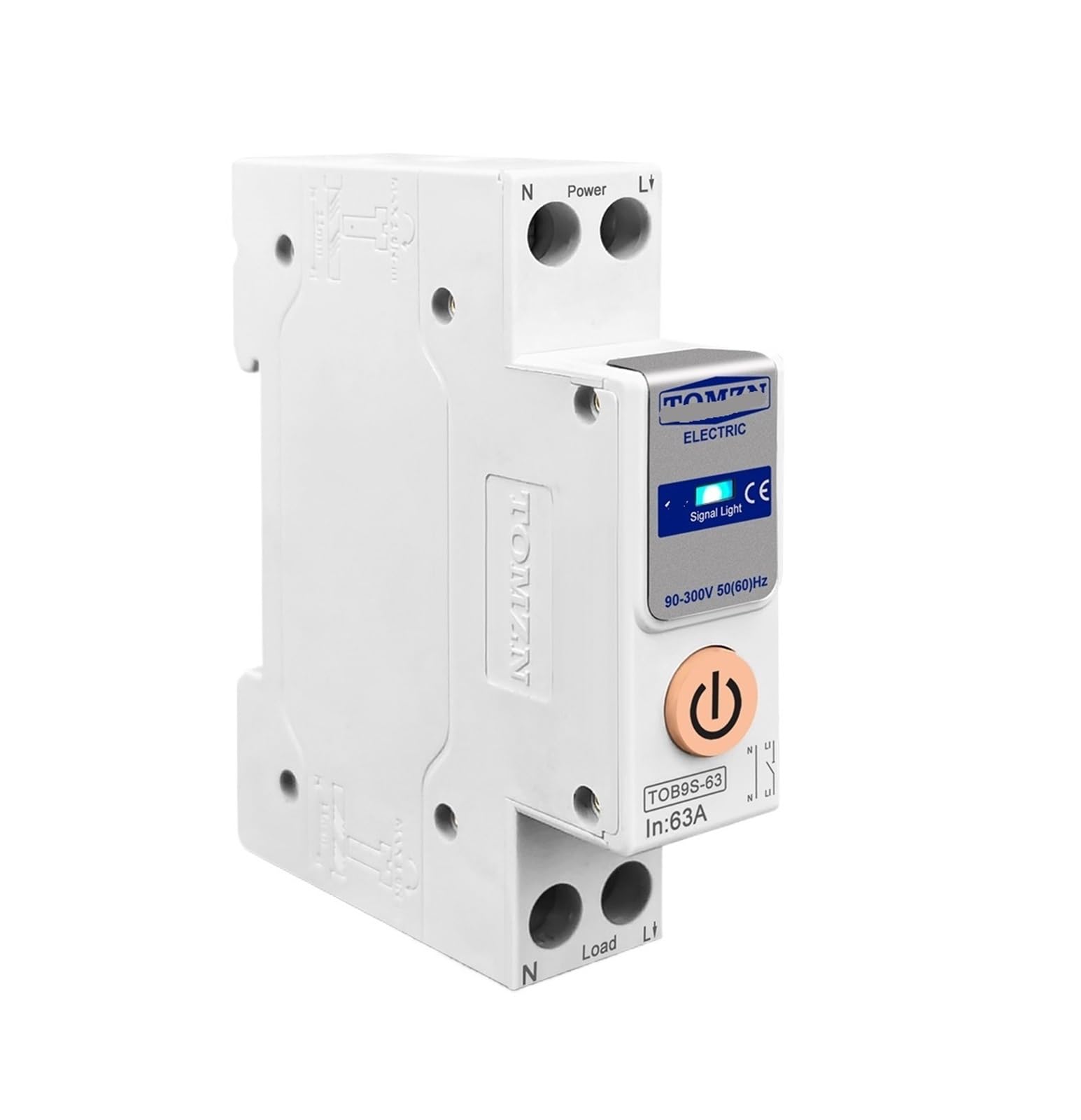 YAPOLQTNM 1-63A 1P+N Smart Switch Energy Meter KWh Metering Monitoring Circuit Breaker Timer Relay