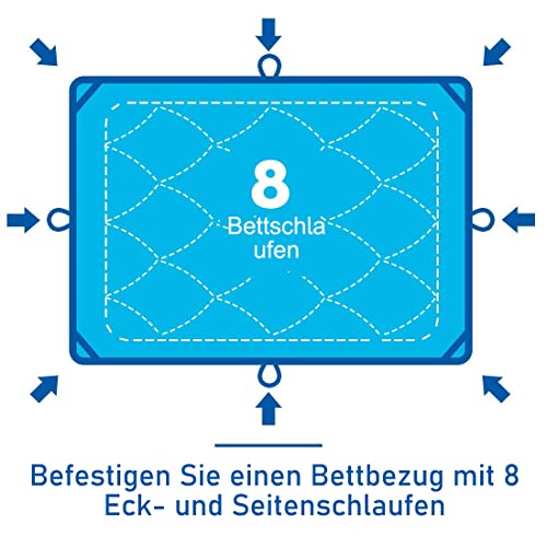 CottonHouse Bettdecke 220 x 240cm 4 Jahreszeiten Bettdecke, Mikrofaser Steppdecke, Weiche und Bequeme Ganzjahresdecke , Deal für Allergiker, Weiß - Image 6