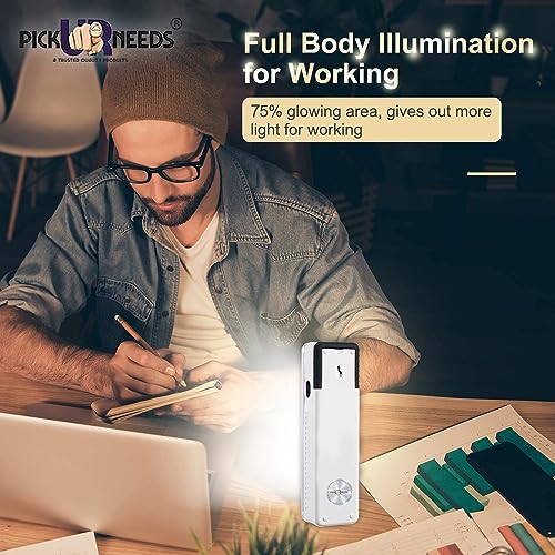 Image of Pick Ur Needs Rechargeable Home Emergency Tube +10 SMD LED Floor Lantern Lamp Light (White 2)