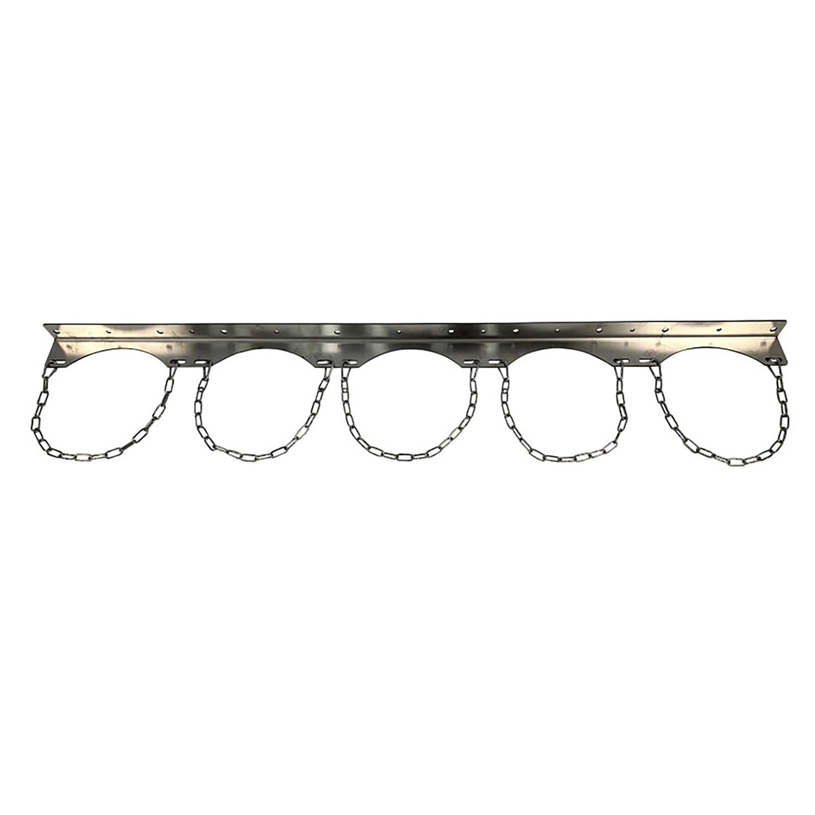 SWENEEN Co2 Argon Propane Tank Bracket Stainless Steel,Wall Mount Gas Cylinder Storage Rack/Oxygen Organizer,Adjustable Nitrogen Fixed Rack With Screws,5 Bottle - 125cm(49 1/5