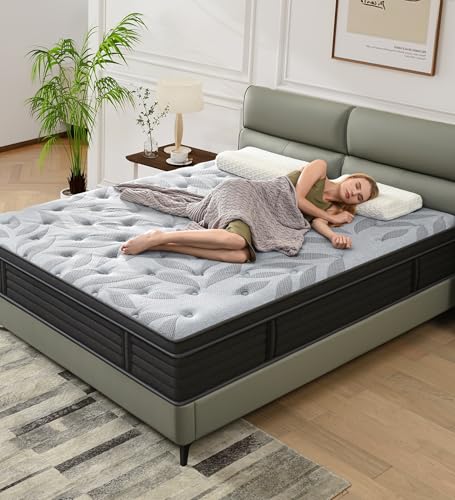 Image of PECHINOU 10 Inch Twin Size Medium Firm Hybrid Mattress
