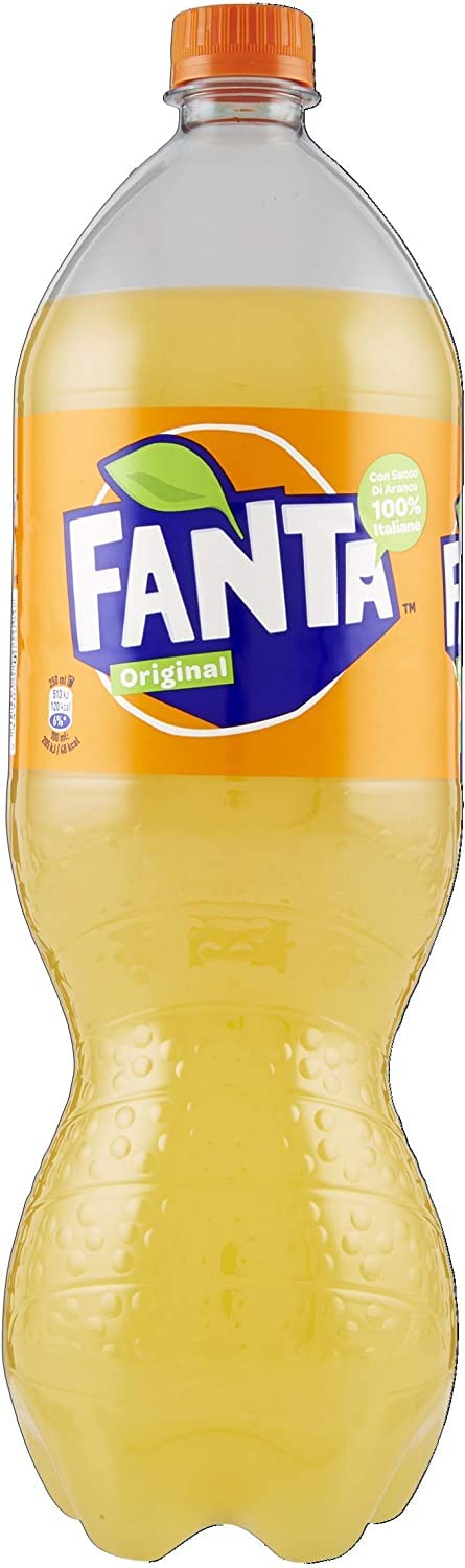 Fanta Orange aranciata - Limonada de naranja PET 12 x 1,5 l italiana afrutada dulce | Refrescante refrescante, gusto agrumi con bollicine, bottiglie pratiche per feste e scorta, peso neto total 18 L