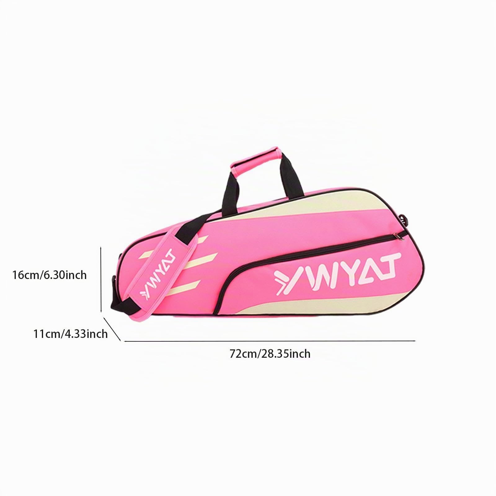 Sac de Raquette de Badminton Sac fourre-Tout de Tennis Sac de Tennis Multifonctionnel étanche Sac de Transport de Raquette pour Raquettes de Badminton