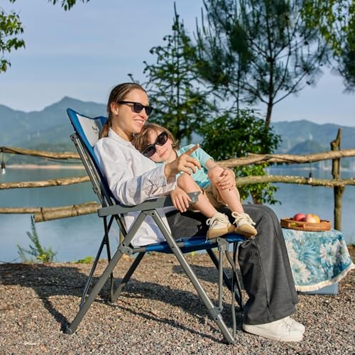 TIMBER RIDGE Campingstuhl Faltbar 260 KG Belastbar 4 Positionen verstellbar – Ansicht 2