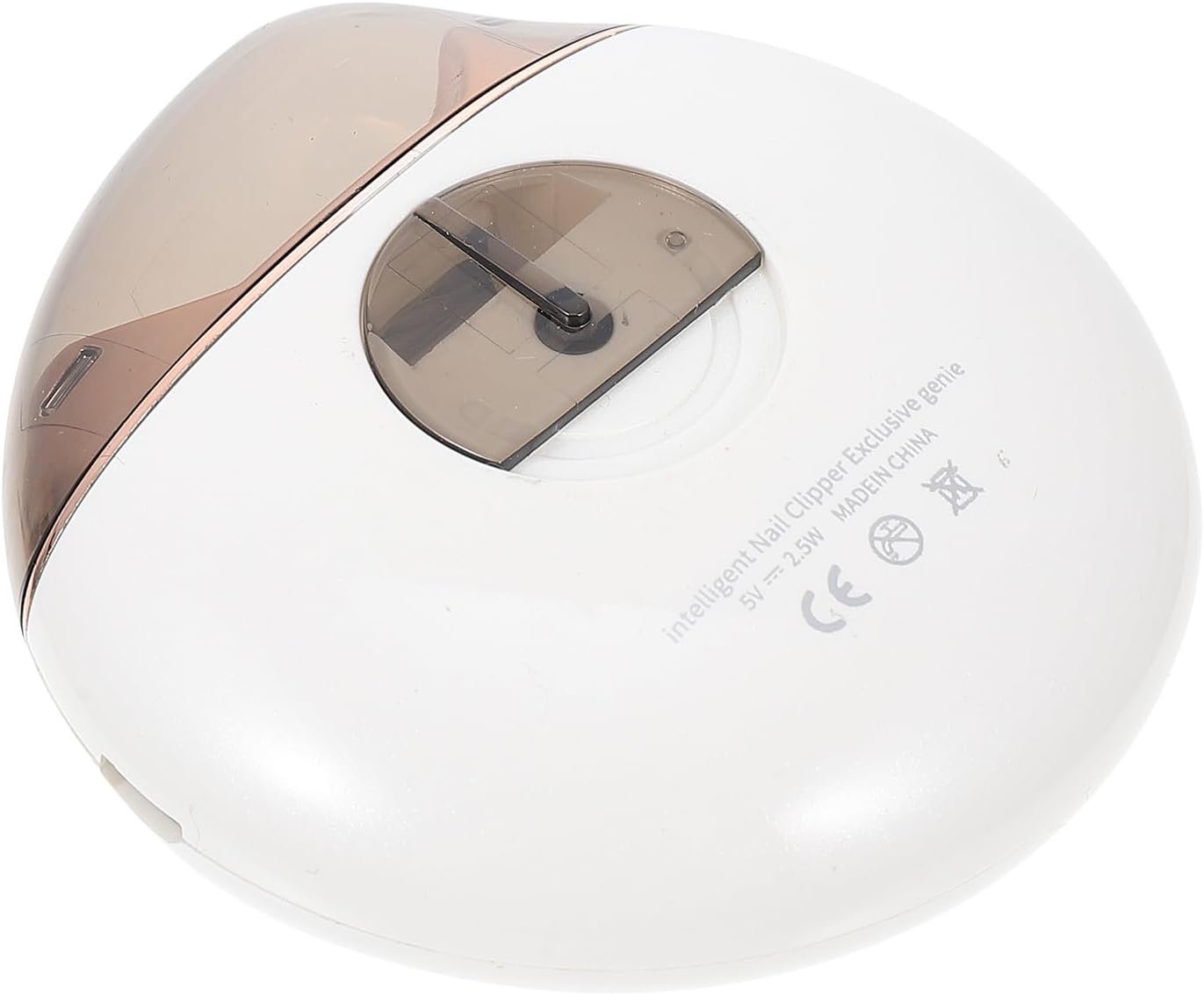 LIOOBO Electric Nail Trimmer and Polishing Tool for Adults Automatic Safe Nail Grooming Kit with Splash-Resistant Design White Suitable for Elderly