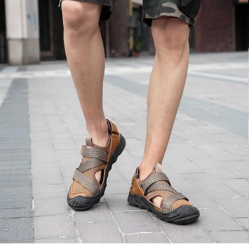 Men Beach Sandals Comfortable Men Sandals Stretch Fabric Sandals Classic Men Soft Sandals(39)3