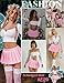 Avidlove Women Sexy Role Play Pleated Mini Skirt Ruffle Micro Skirt for Schoolgirl Pink S