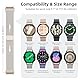 PIOWNN Metall Armband Kompatibel mit Samsung Galaxy Watch 7 6 5 4 Armband 44mm 40mm/Watch 6 Classic 47mm 43mm/Watch 5 Pro/Watch 4 Classic/FE, EIN-klick-Verbindung Loop Magnetisches Band, Polarstern