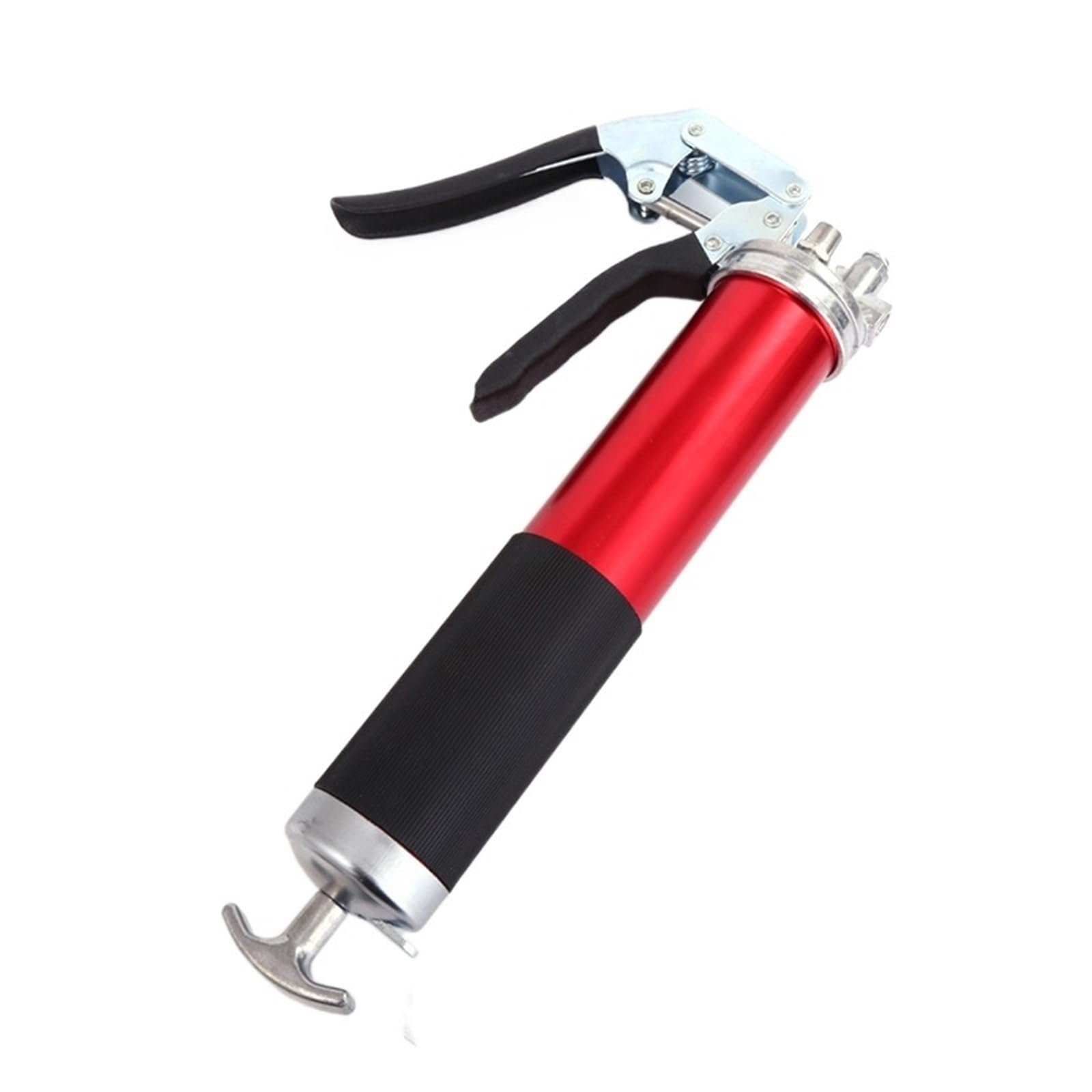 LYMFE Grease Gun, Grease Gun with Heavy Duty Handle High Pressure Manual Grease Gun 9000PSI Grease Gun Mini Nozzle Accessories for Syringe (Color : Red)
