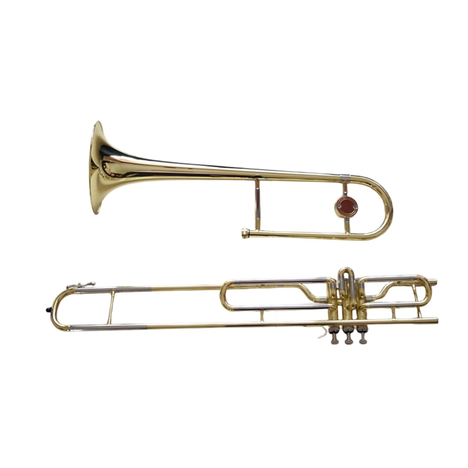 Trombón Vertical En Si Bemol Mayor Instrumento De Pistón Vertical