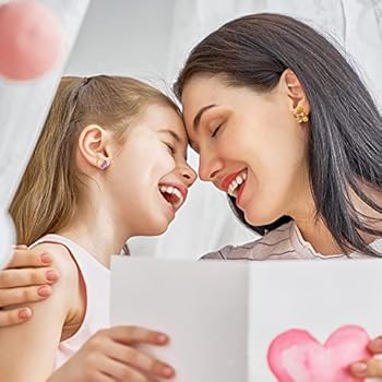 Adramata 10 Paar Oorbellen voor Meisjes en Vrouwen Hypoallergene Roestvrij Staal Set Schattige Schroef Studs CZ Hart Bloem Vlinder Regenboog Kinder Oorbellen