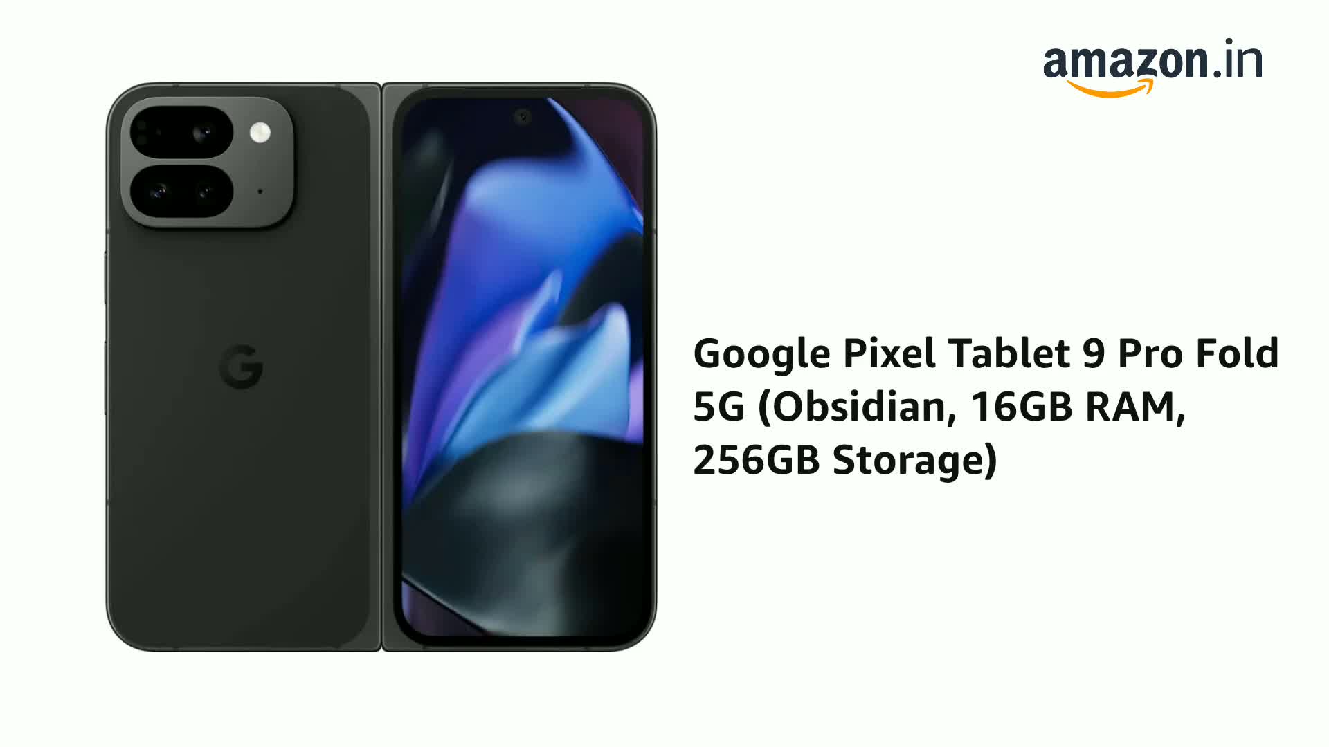 Google Pixel 9 Pro Fold 5G (Obsidian, 16GB RAM, 256GB Storage