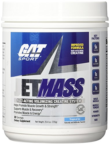 GAT JetMASS Fastest-Acting Muscle Volumizing Creatine System Tropical Ice 30 Servings