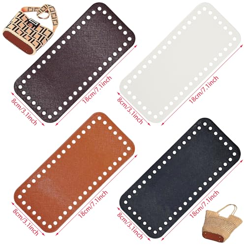 JMZLLRX 4 Color PU Leather Bag Bottom Base Crochet Bag Bottom - Image 4