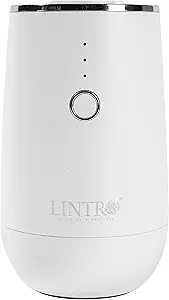 LINTRO - Waterless Portable Essential Oil Diffuser, Rechargeable USB Type-C, Aromatherapy 100% Pure Essential Oil Nebulising Diffuser for Car, Office, Home, Bedroom,Spa