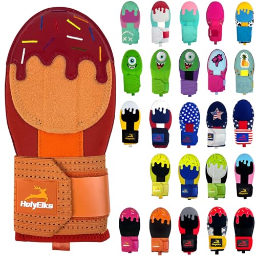 HolyElks Sliding Mitt,Baseball Softball Sliding Glove for Kid Youth Adult - Flexible,Breathable,Durable,Easy to Wear (Chocolate Caramel, Youth)