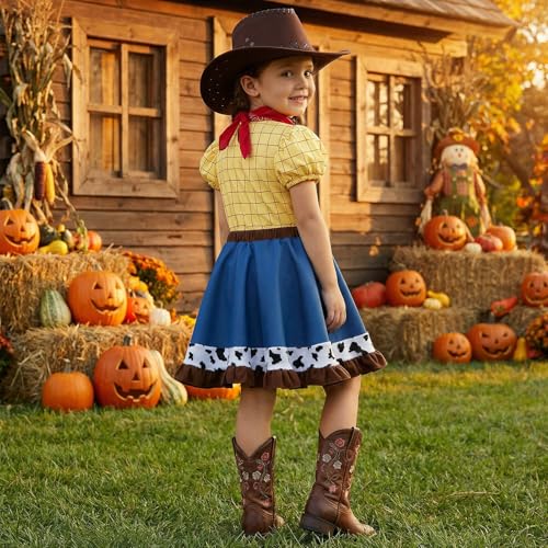 Disfraz completo vaquera para niñas 3-10 años miniatura 3