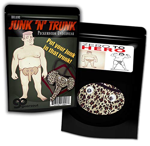 Men's Junk N Trunk - Elephant Underpants - Leopard - Thong Underwear for Dad - Christmas Gag Gift3