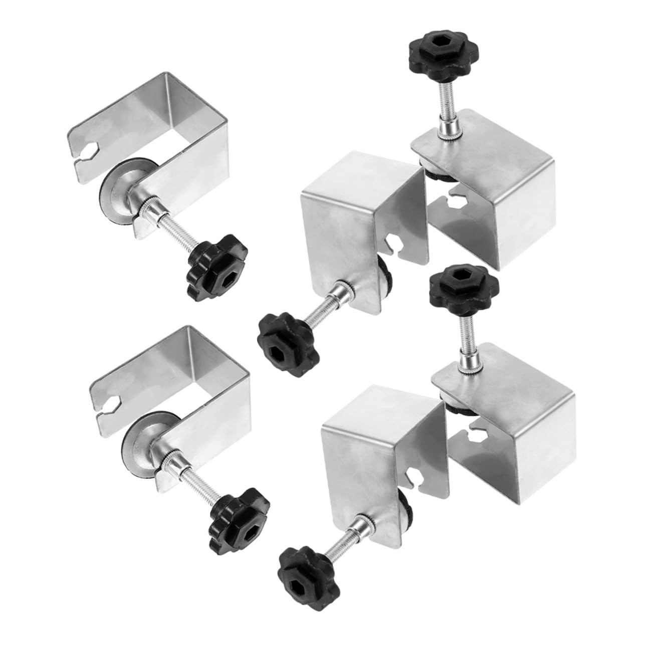 Serre-joints C en acier inoxydable lot de 6 pinces de fixation pour meubles