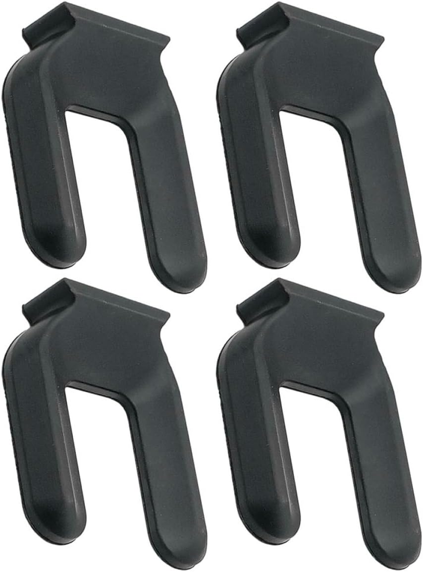 Veemoon 4 Pcs Heavy-Duty Anti-Skid Wheel Stoppers Durable Rubber Wheel Pads for Safe Parking and Stability