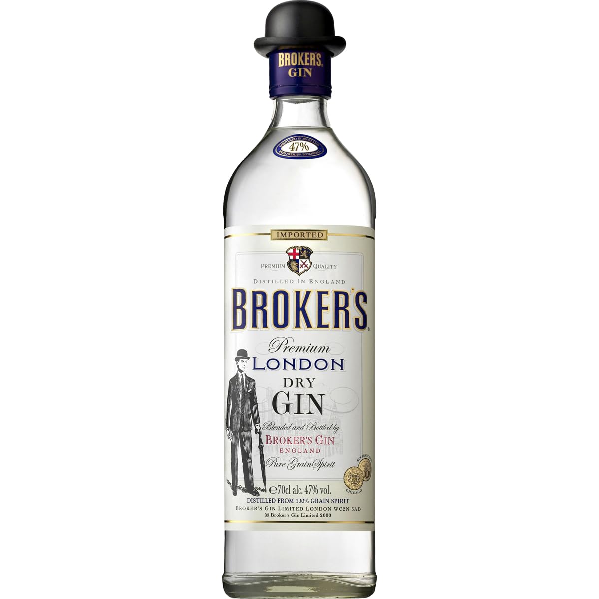 Brokers Gin Premium London Dry Gin 47% vol. (1 x 0.7 l)