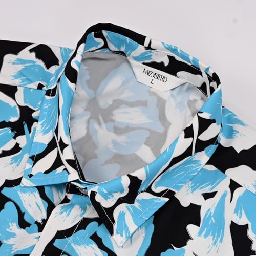 Image of Hawaiian Shirt for Men Tropical Shirts Summer Beach Button Down Short Sleeve Luau Aloha Floral Cruise Vacation Outfit 2026