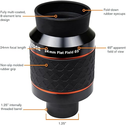 Miniatura 9 de Celestron Ultima Edge - Ocular de campo plano de 0.591in - 1.25 pulgadas