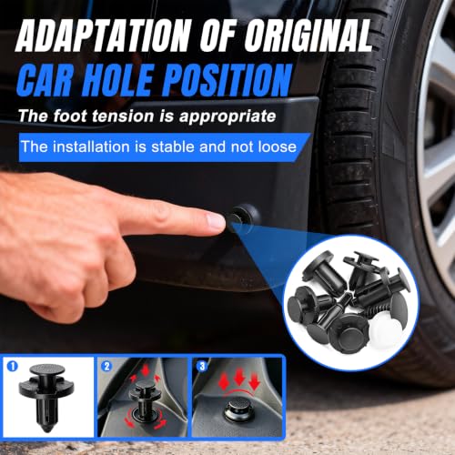 151Pcs Car Push Retainer Clips Kit with Removal Tool, Plastic Fasteners... - Image 3
