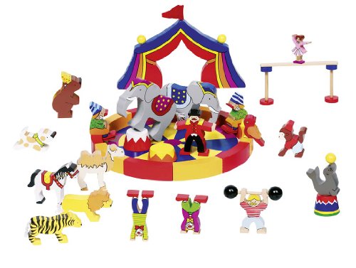 Preisvergleich Produktbild Goki 58917 - Bausteine - Mein Kleiner Zirkus