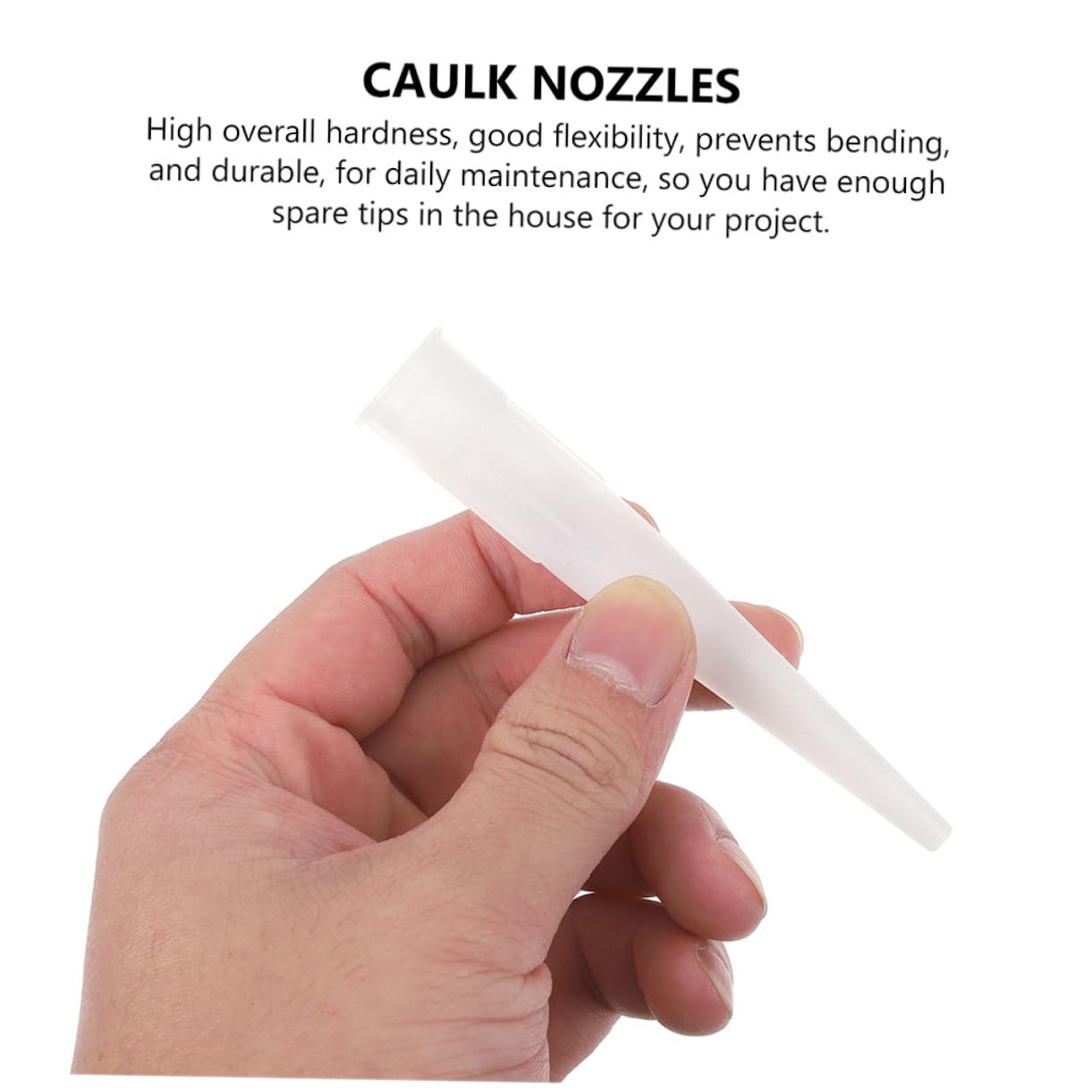 ARTIBETTER 30pcs Glass Glue Tips Silicone Tube Nozzles Caulk Glue Nozzles Set Simple Design Easy to Connect Craftsmanship for Home Repair Diy