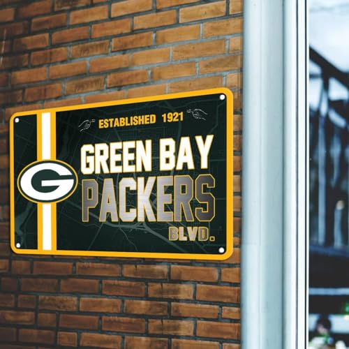 ZYJTEK Football Mancave Metal Street Sign, 8