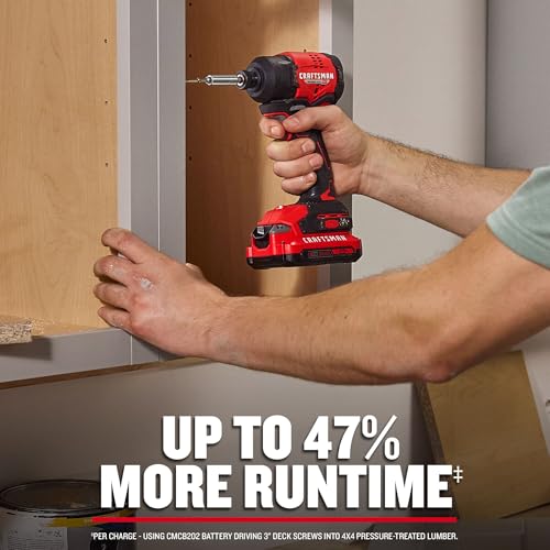 CRAFTSMAN V20 BRUSHLESS RP Compact Impact Driver Kit (CMCF811D1) - image 7
