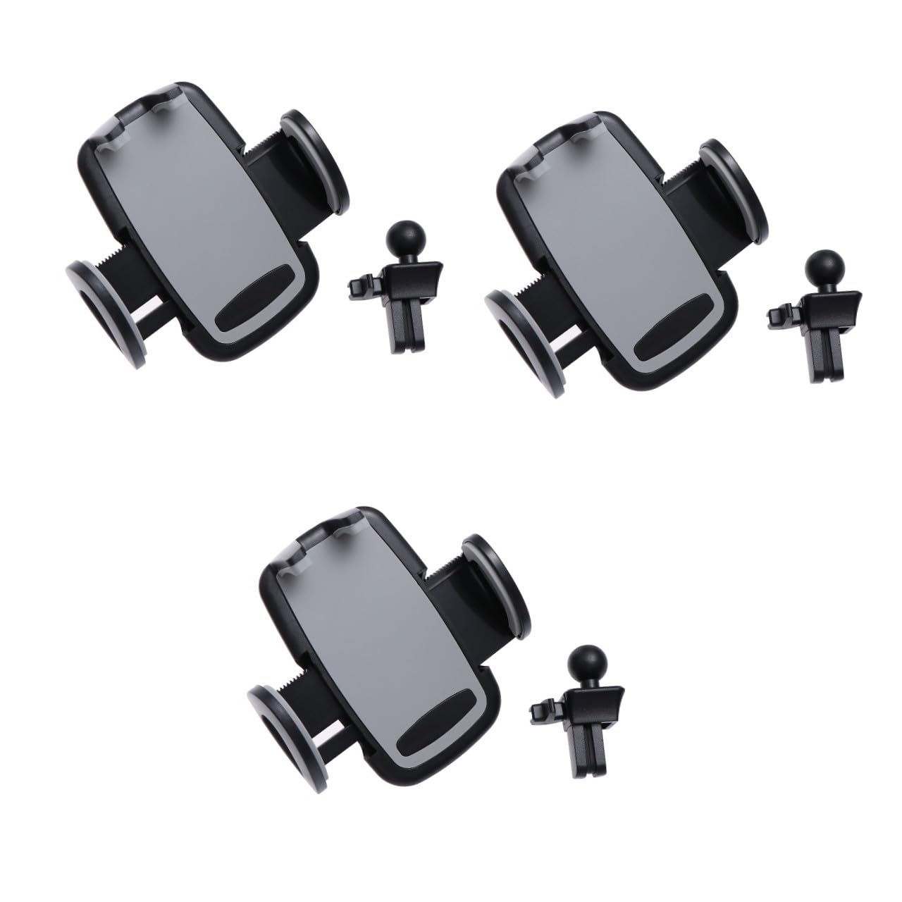 jojofuny Supporto Per Telefono Da Auto 3 Pezzi Girevole A 360 Gradi Facile Da Installare Per Smartphone Larghi 5-10 Cm