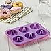 KLEMOO 2-Pack Donut Baking Pan, Silicone, Non-Stick Mold, Bake Full Size Perfect Shaped Doughnuts to Sweeten Your Hole