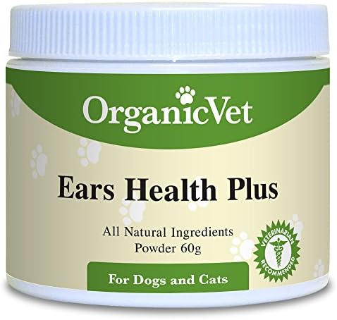 Organicvet 12 Ear Health Plus Powder Pet Food Topper, 60Gm