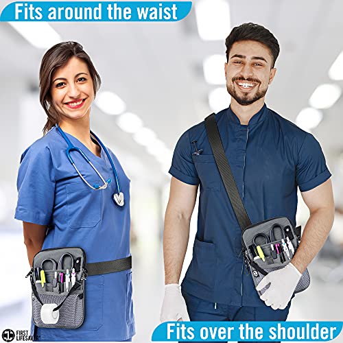 image for First Lifesaver 4-in-1 Nursing Fanny Pack with Medical Gear Pockets, T